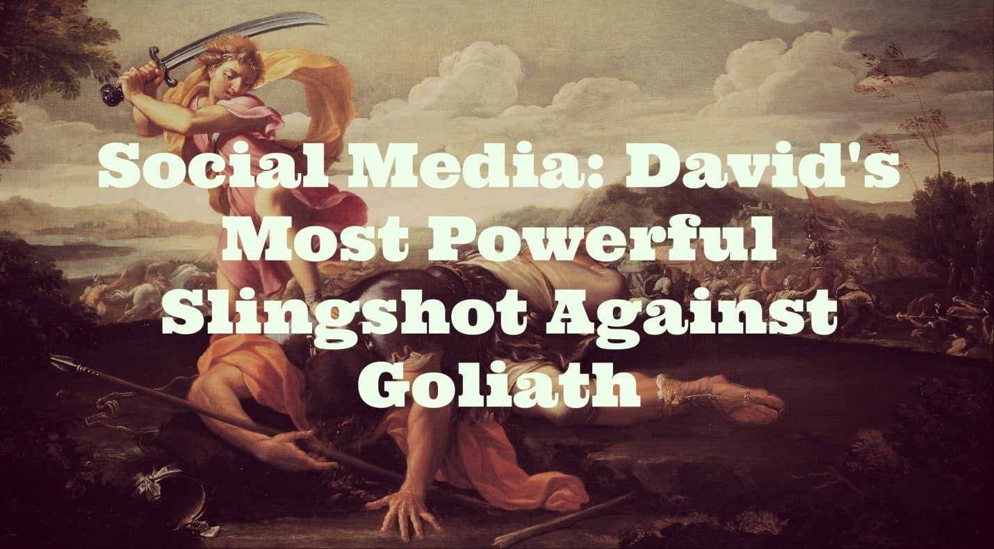 Social Media: David's Most Powerful Slingshot Against Goliath - JJ Social Light - Alpharetta GA