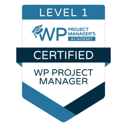 Certified WordPress Project Manager badge.