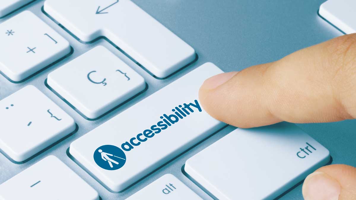 keyboard with accessibility button