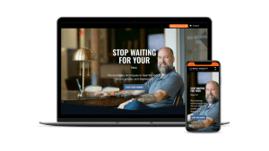 Beat Anxiety Home Page website Design
